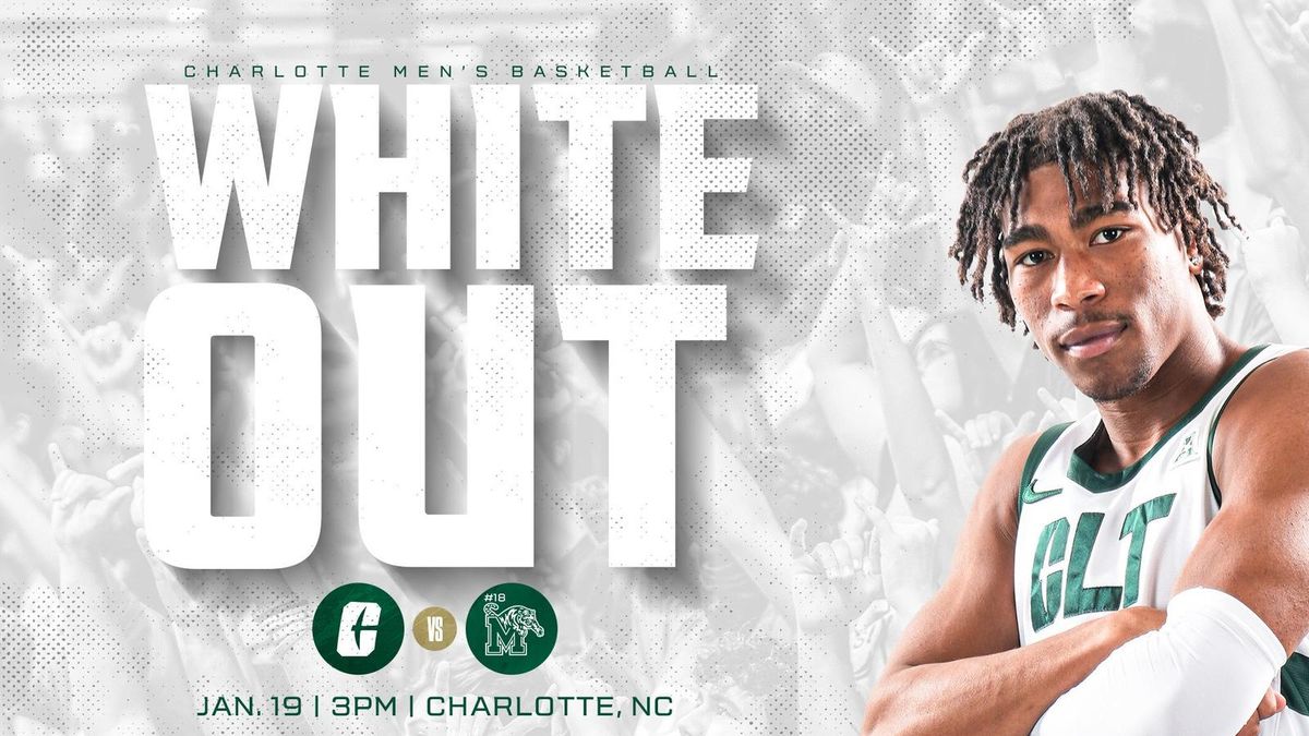 Charlotte 49ers at Memphis Tigers Mens Basketball