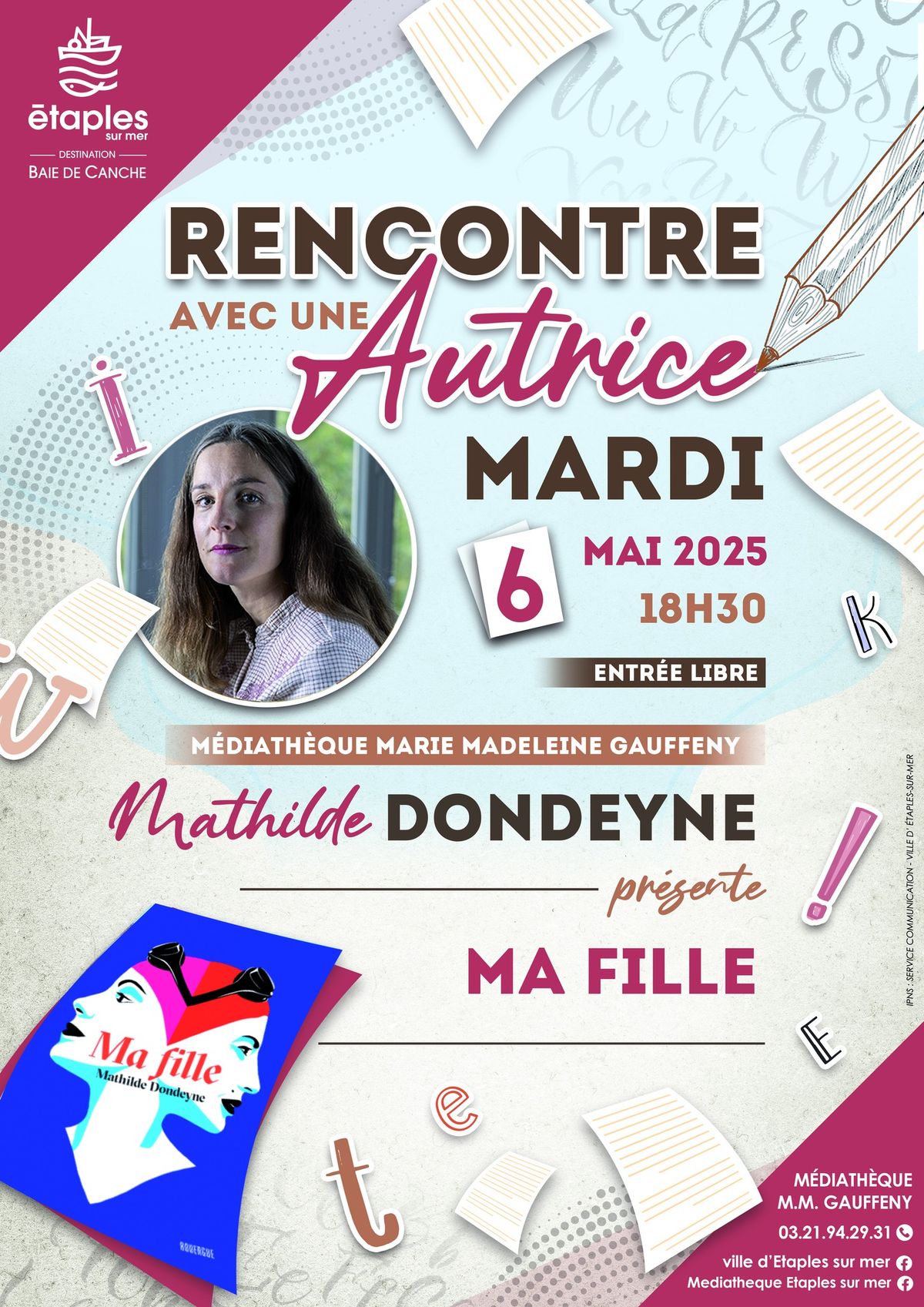 RENCONTRE LITT\u00c9RAIRE AVEC MATHILDE DONDEYNE