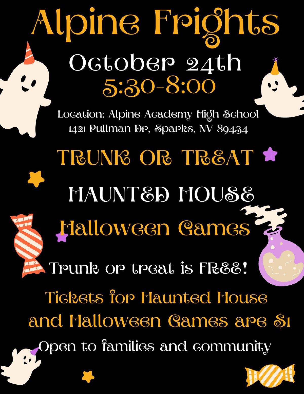 Alpine Frights - FREE Trunk or Treat