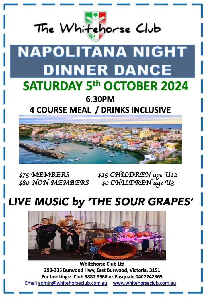 Napolitana Italian Dinner Dance