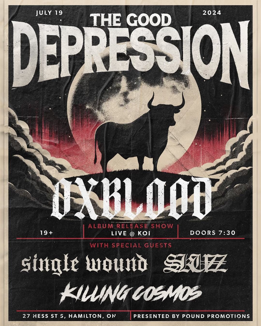The Good Depression album release w\/ Single Wound, SKUZZ, Killing Cosmos