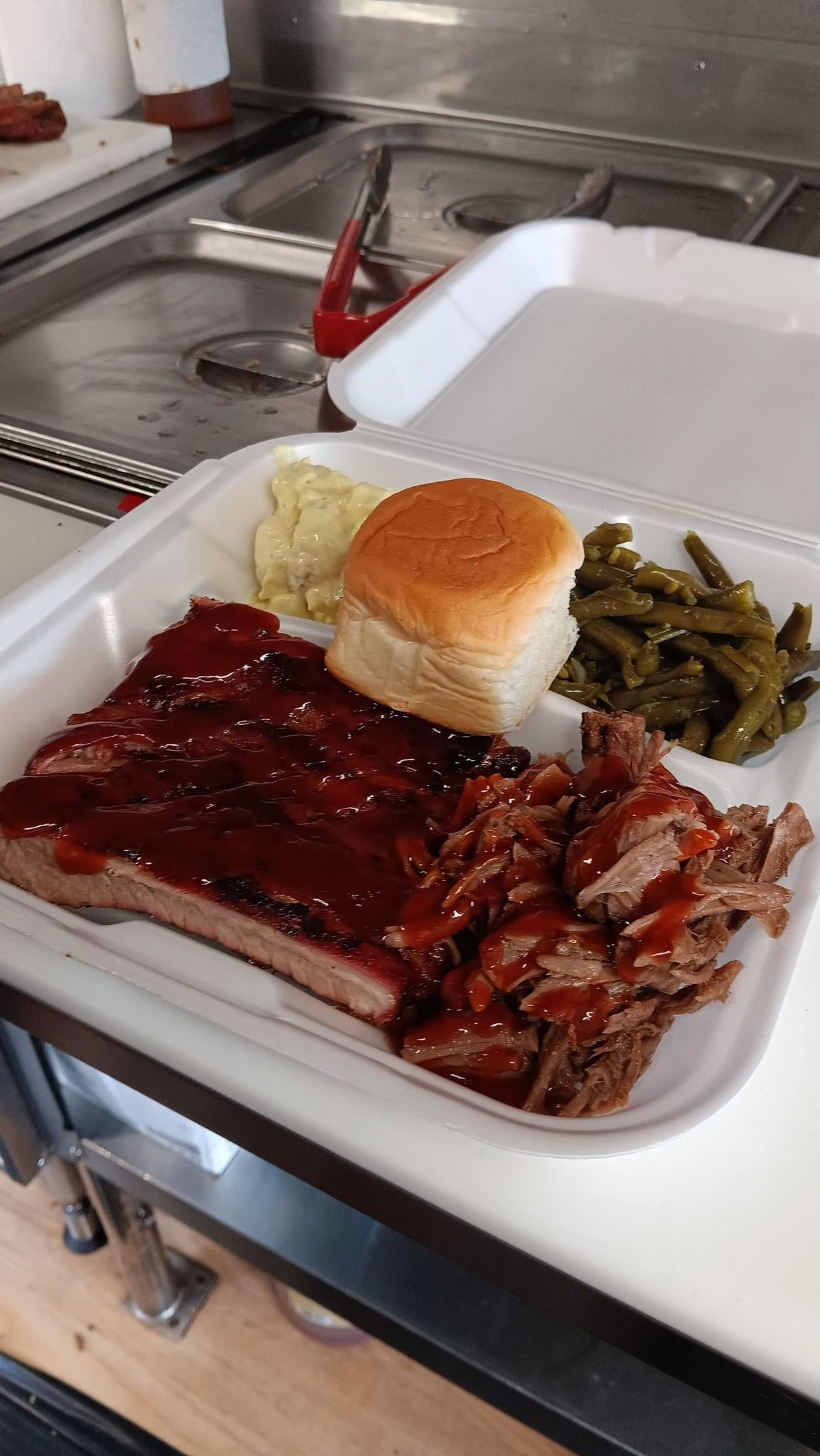 Hot Fresh BBQ at 41734 Griswold Rd!