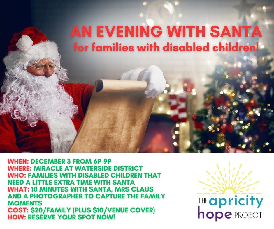 Holiday Charity Night + One-on-One with Santa for Families with Disabled Children