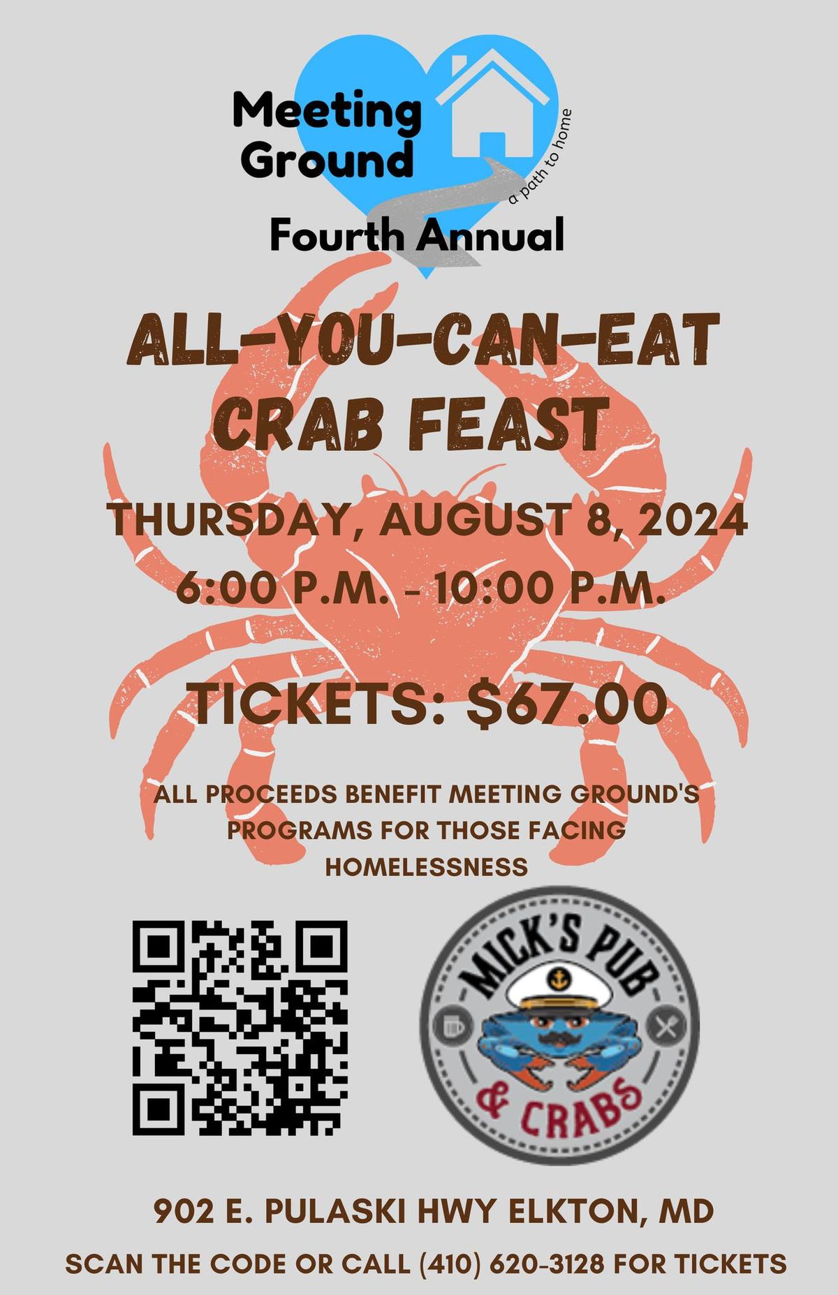Meeting Ground's Fourth Annual All-You-Can-Eat Crab Fundraiser