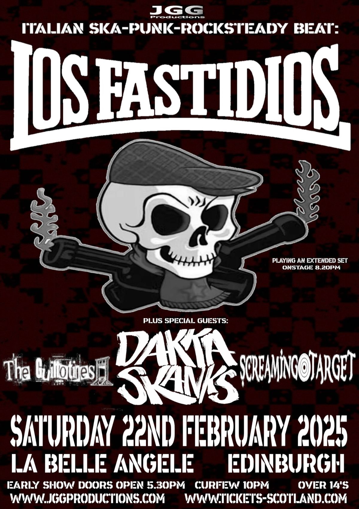 Los Fastidios + Dakka Skanks + The Guillotines, Screaming Target