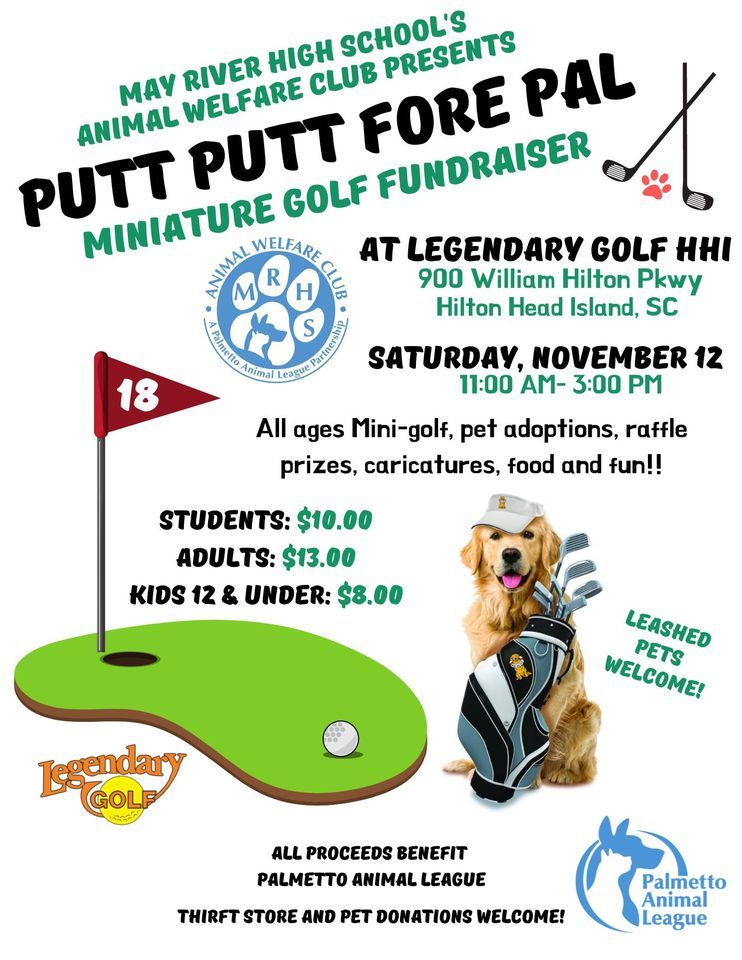 Mini Putt Raffle 3rd Annual Putt Putt Fore PAL (Palmetto Animal League) Miniature Golf ...
