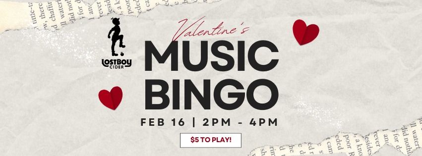 Valentine's Music Bingo