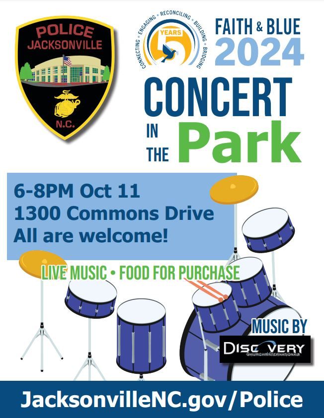 JPD Faith & Blue Concert in the Park 