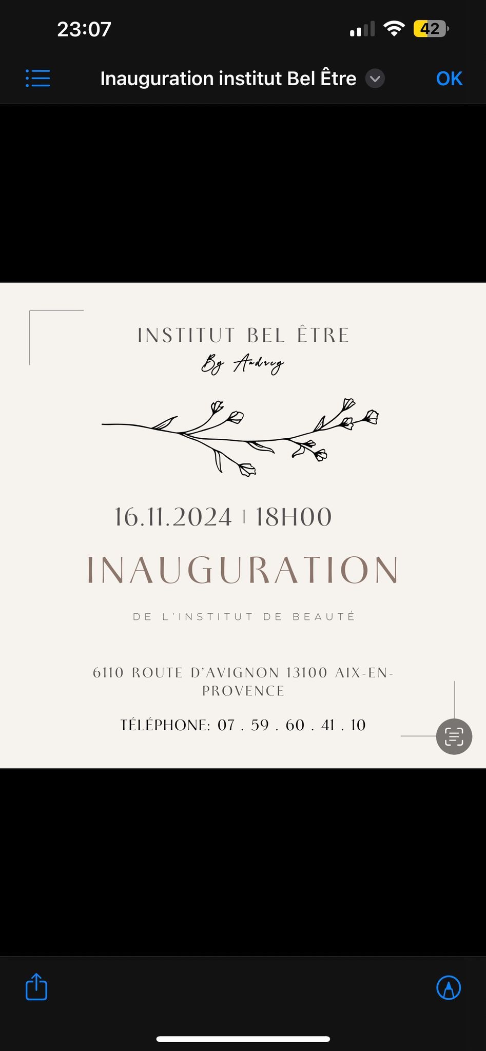 Inauguration Bel \u00catre by Audrey