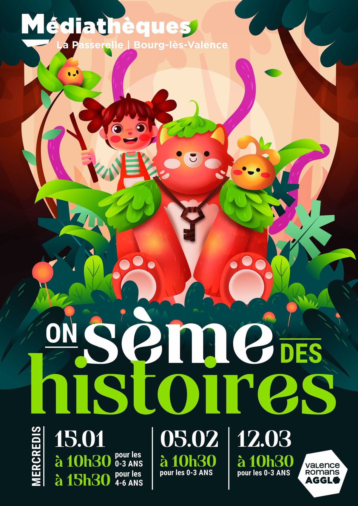 On s\u00e8me des histoires : lectures pour les 0-3 ans