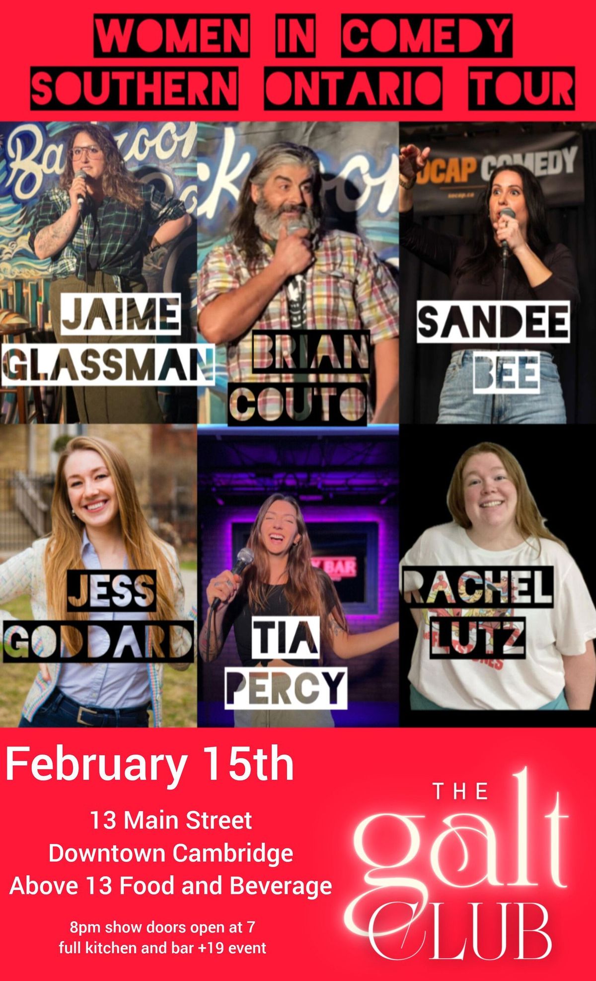 Women in Comedy Southern Ontario Tour 