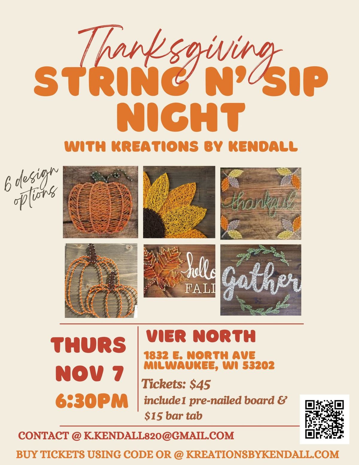 Thanksgiving String 'n Sip Night 