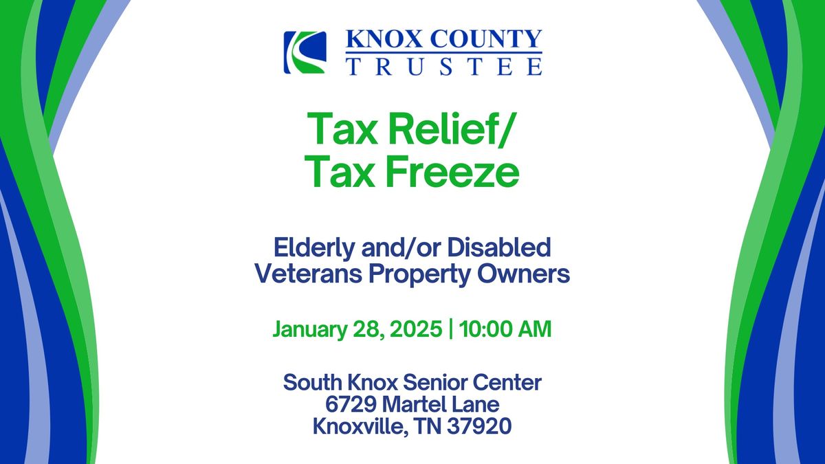 Tax Relief\/Tax Freeze & Disabled Veterans Benefits