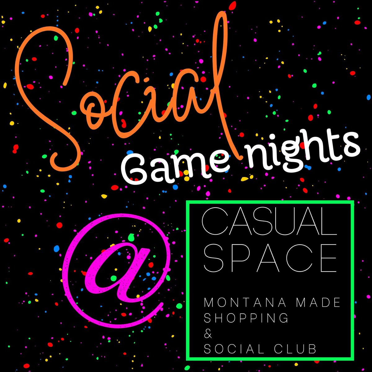 Social Game Night @ Casual Space