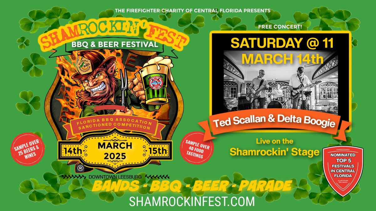 Shamrockin' Fest - Ted Scallan & Delta Boogie Live (March 15th)