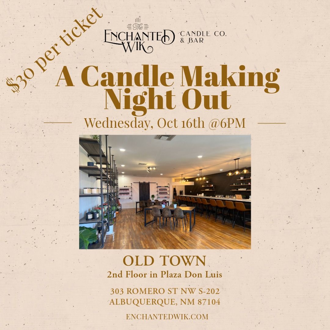 Candle Making Night at the Candle Bar - Wednesday, October 16th