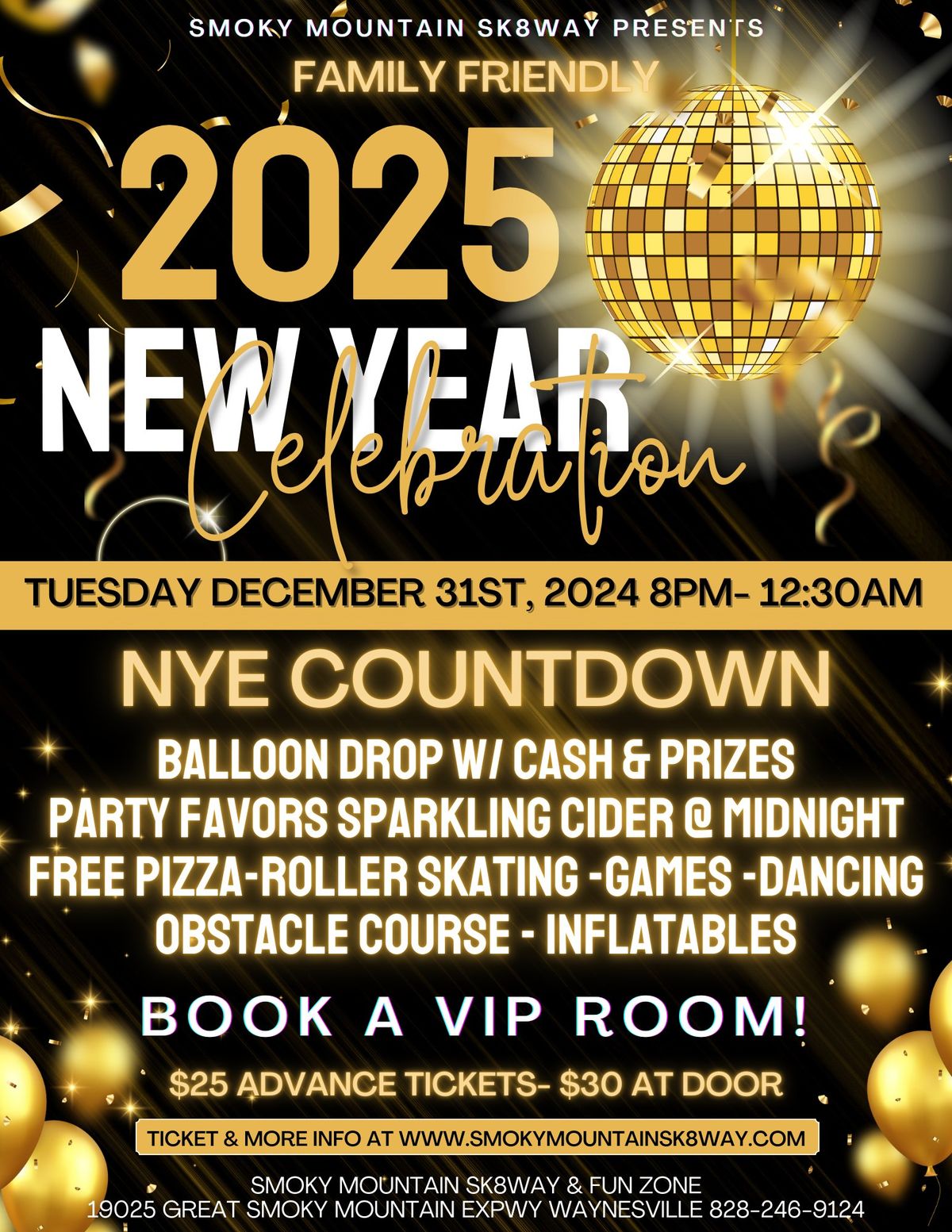 New Year's Eve Celebration 2025 - ALL AGES