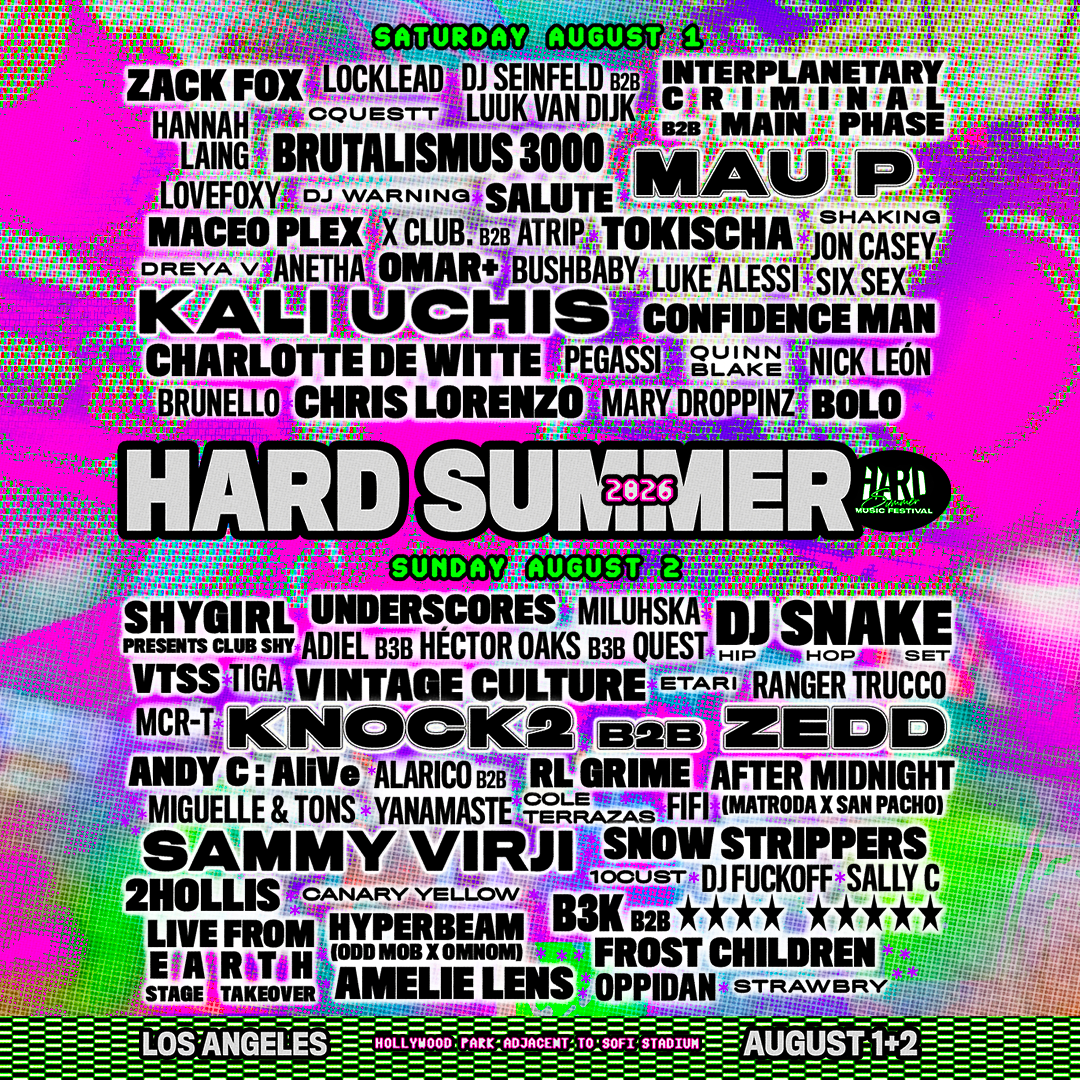 2026 HARD Summer Music Festival - Sunday at Hollywood Park