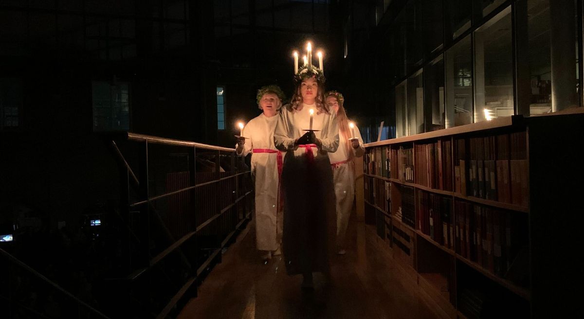 Lucia celebration at KTH Library