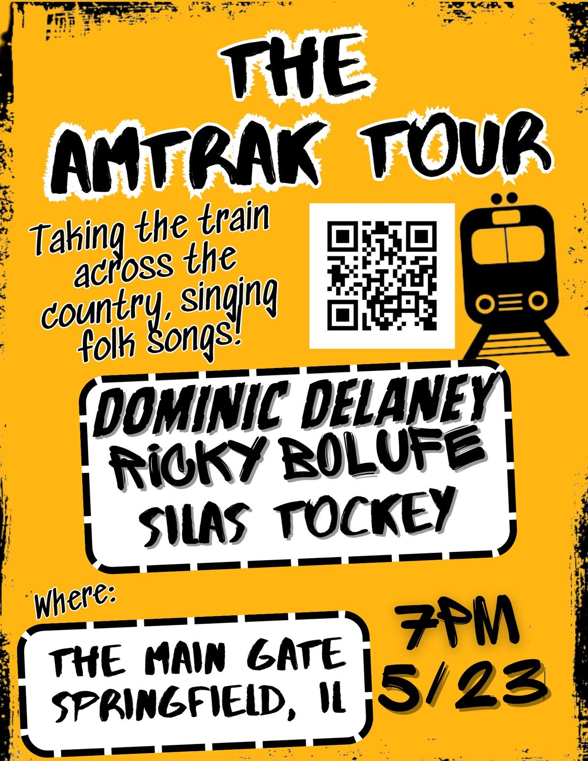 The Amtrak Tour: Dominic DeLaney, Silas Tockey, Ricky Bolufe 