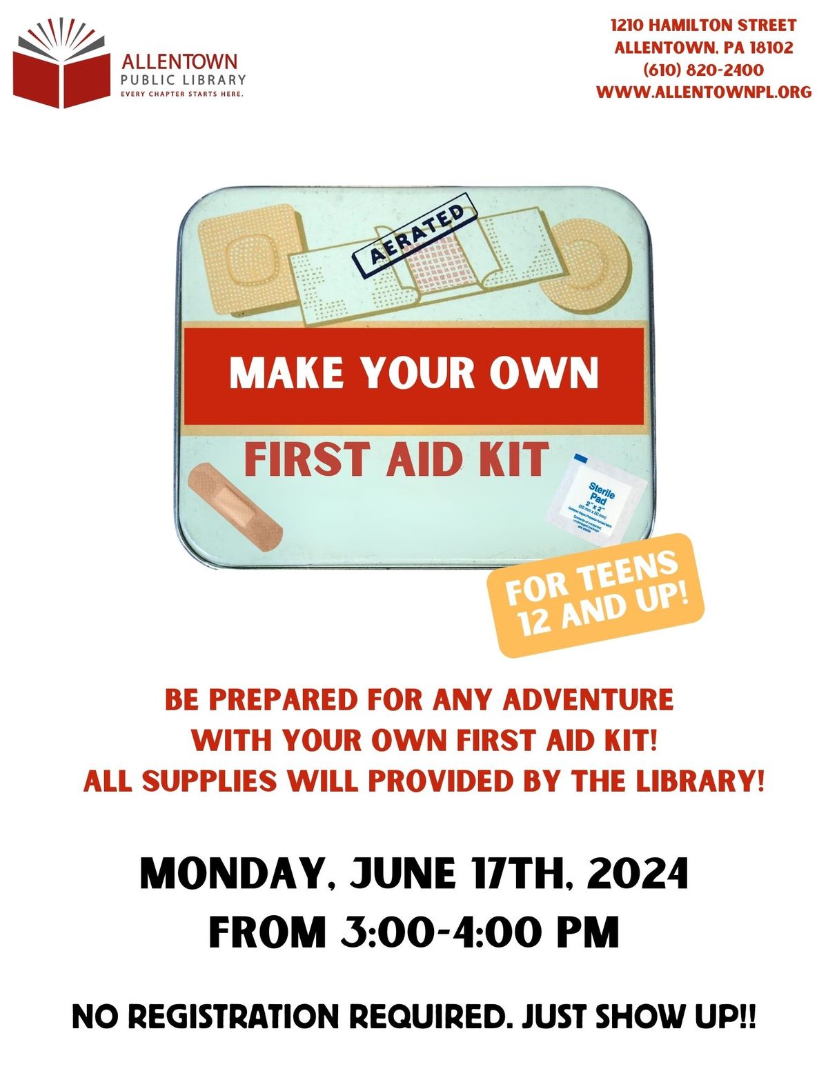 Make Your Own First Aid Kit (Teen Time)