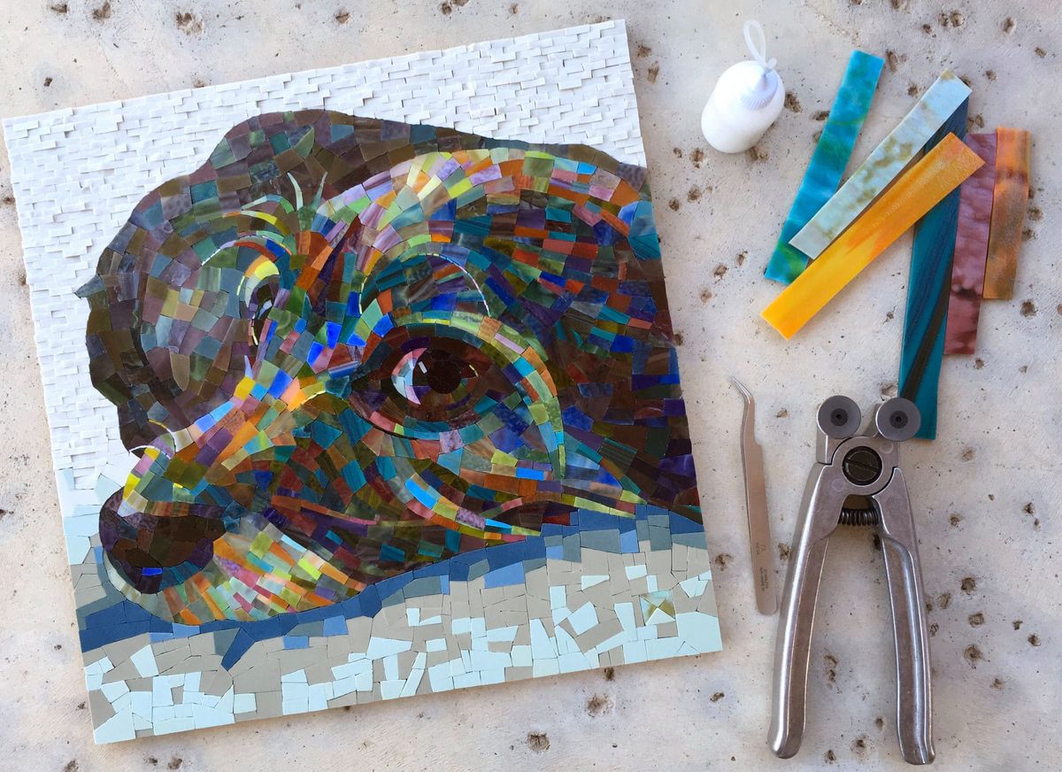 Color Freedom Pet Portrait Mosaic with Donna Van Hooser