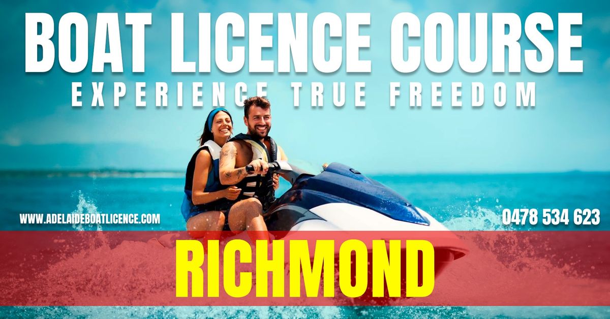 Richmond Boat Licence Course