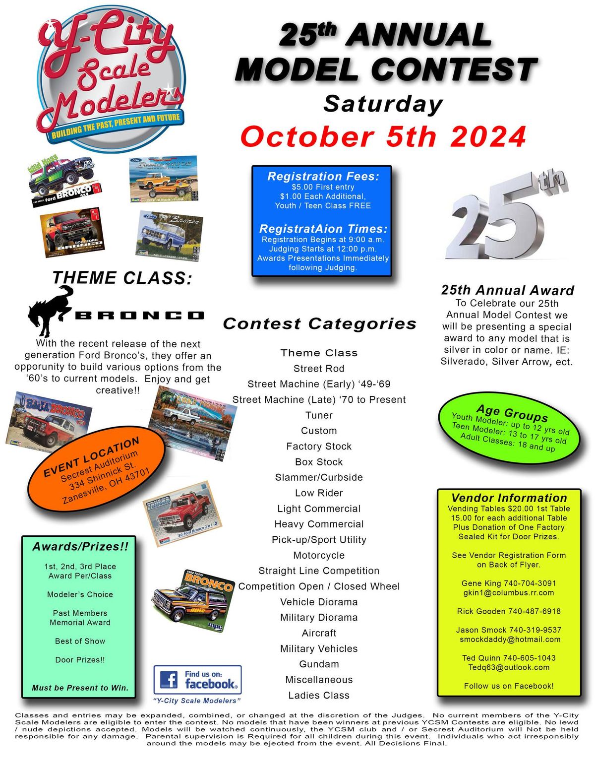 25th Annual YCSM Model Contest