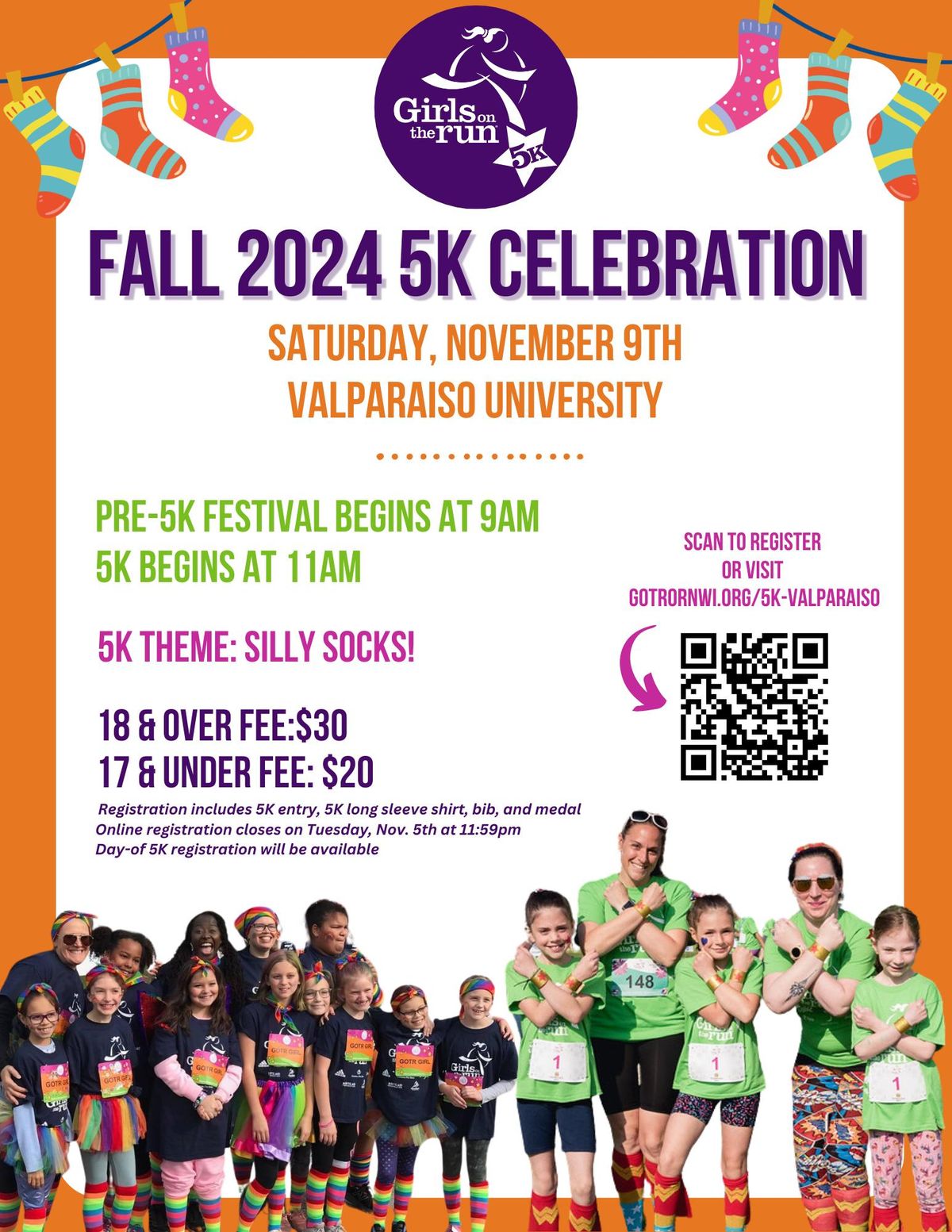 Girls on the Run Fall 2024 5K - Valparaiso