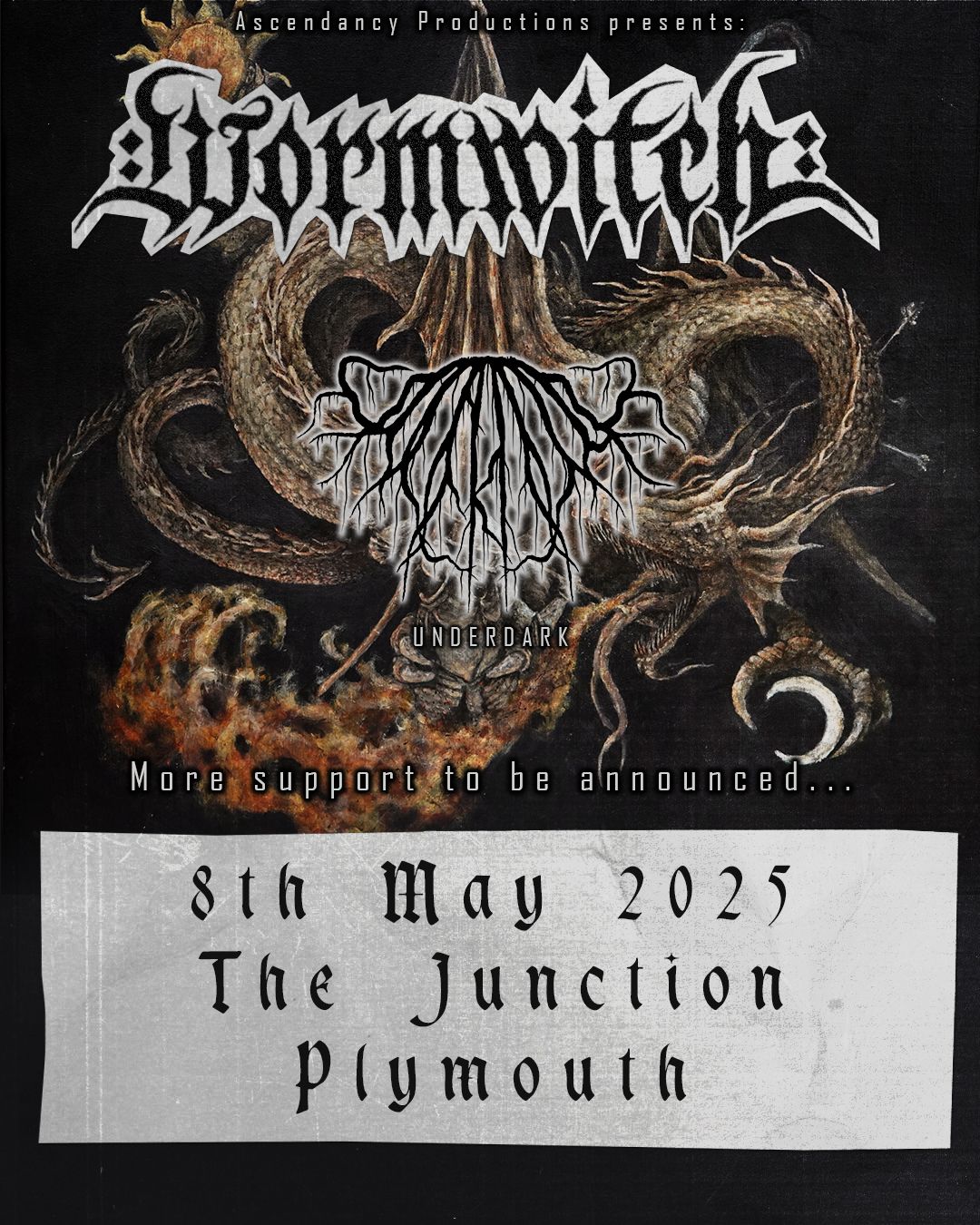 WORMWITCH \/\/ UNDERDARK \/\/ WYTCHBURNER @ The Junction, Plymouth.