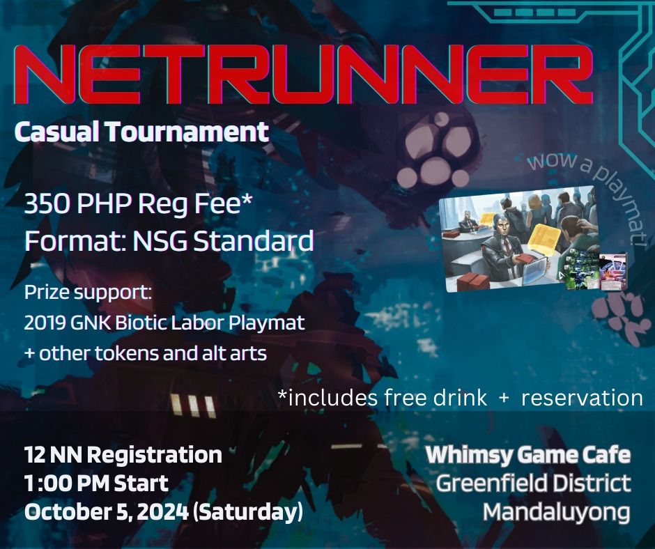 Netrunner GNK @ Whimsy Game Cafe