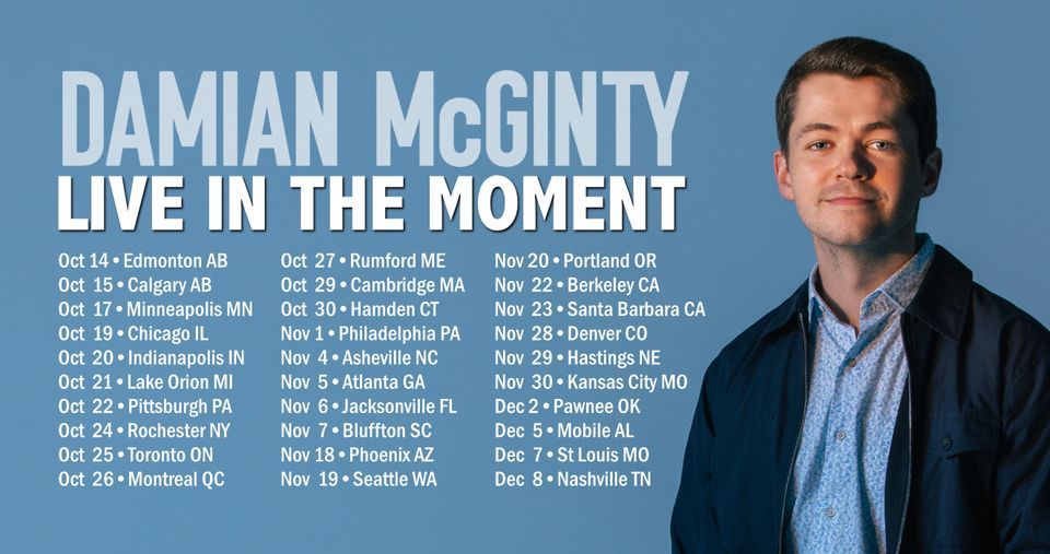 Jacksonville FL \u2014 Damian McGinty: Live in the Moment!