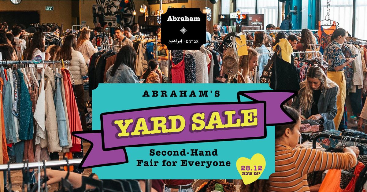 YARD SALE \u05d9\u05e8\u05d9\u05d3 \u05d9\u05d3 \u05e9\u05e0\u05d9\u05d9\u05d4 \u05d1\u05d0\u05d1\u05e8\u05d4\u05dd | 28\/12