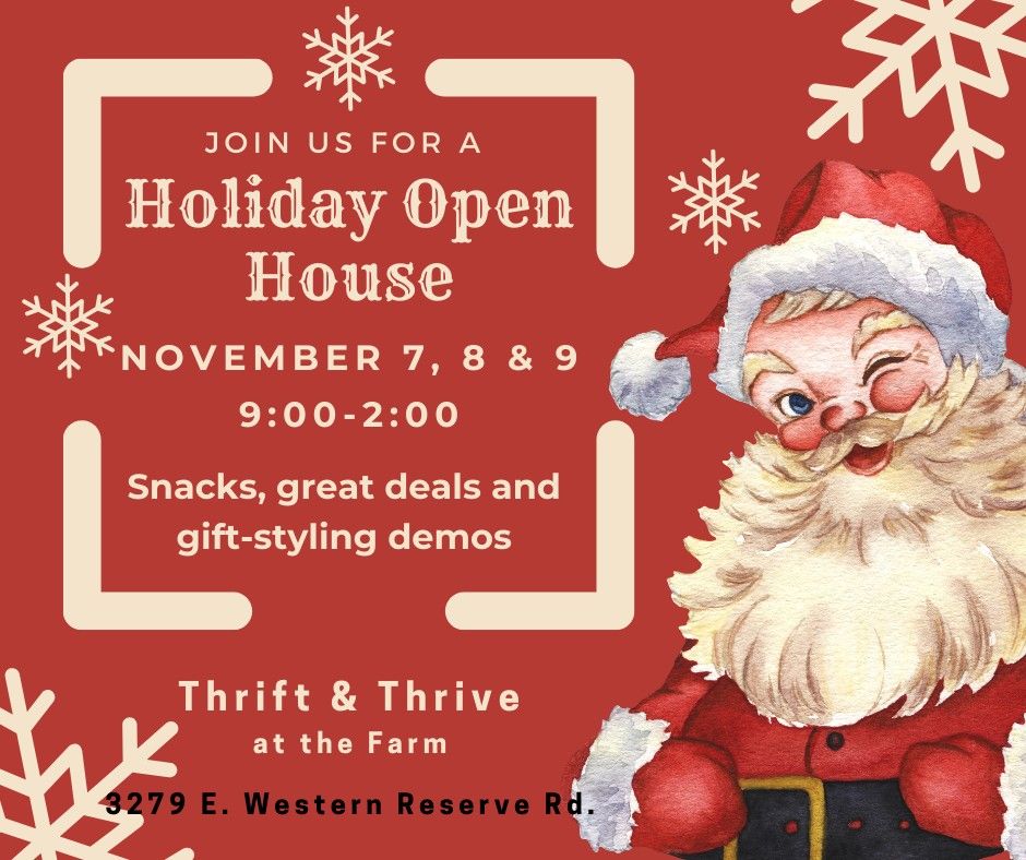 Holiday Open House at Thrift & Thrive at the Farm