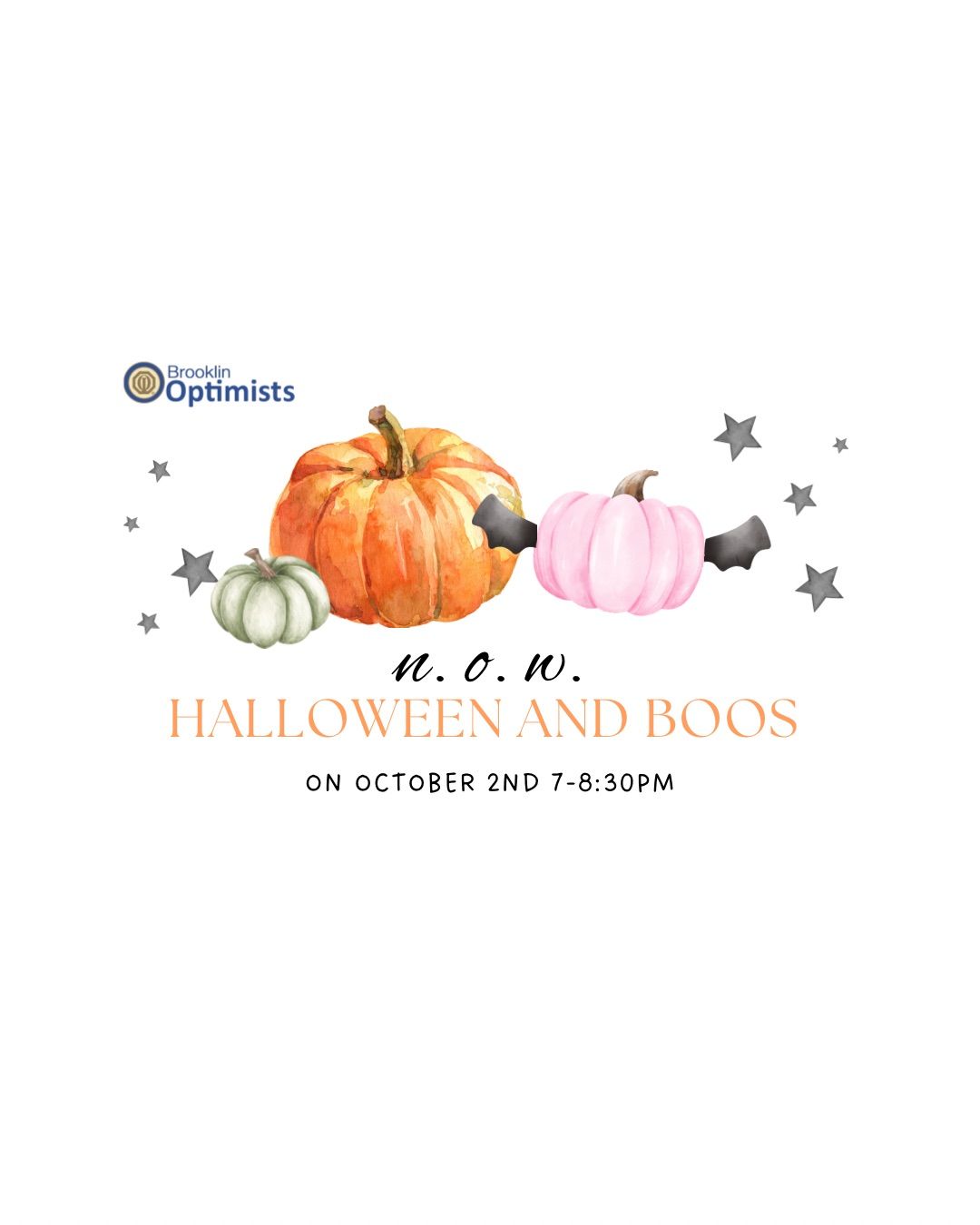 Optimist & BOOS  - Pumpkin Decorating Event