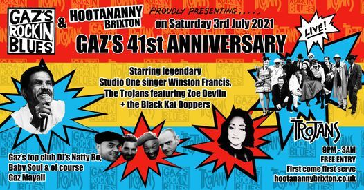 Gaz's Rockin Blues 41st Anniversary: The Trojans, Winston Francis, The Black Kat Boppers + More!