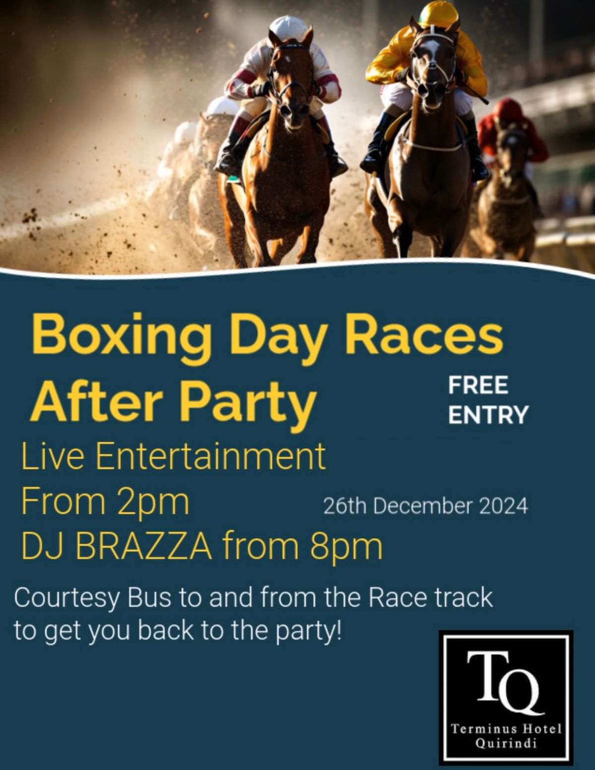 Quirinidi Boxing Day Races After Party