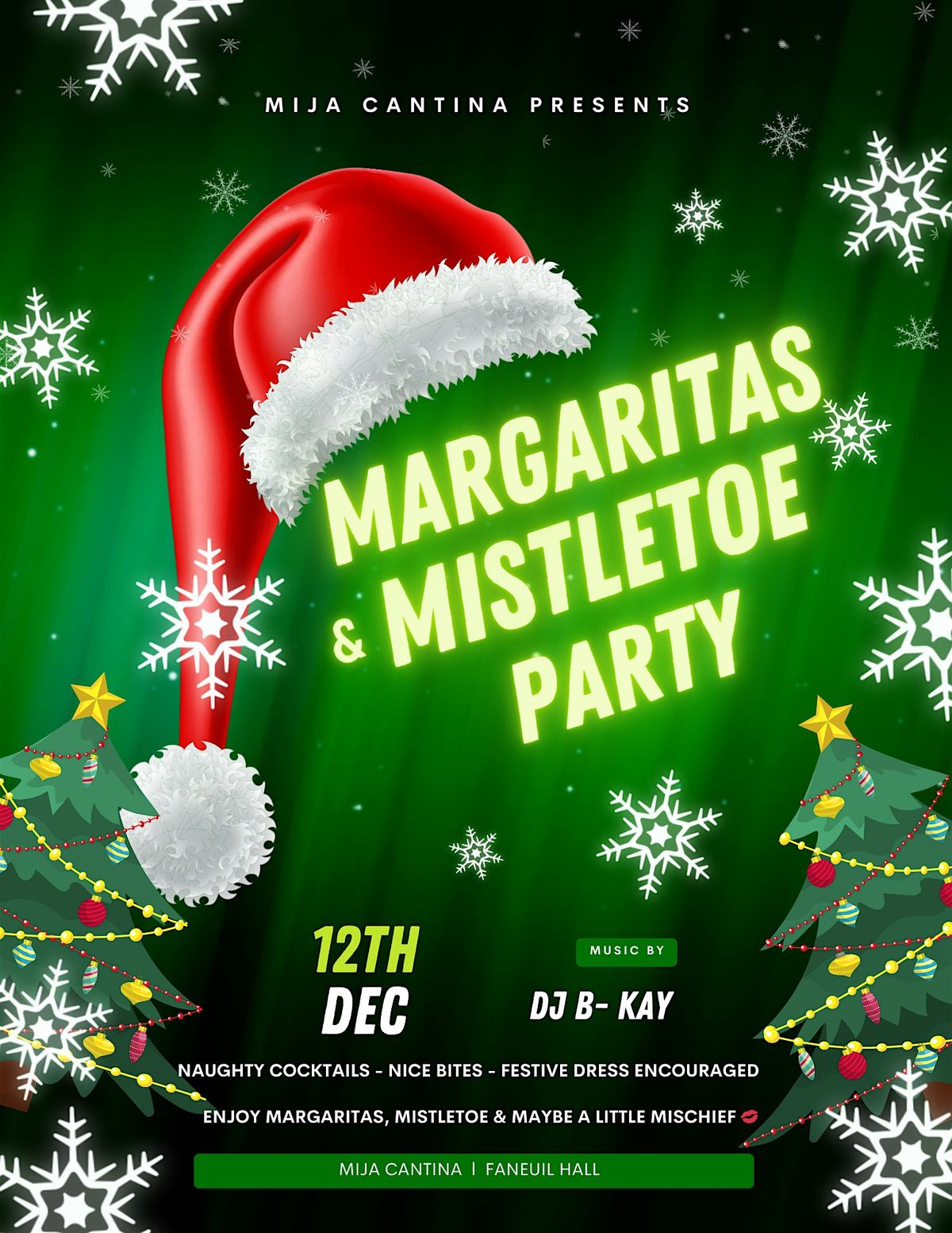 Margaritas & Mistletoe Party @ MIJA CANTINA