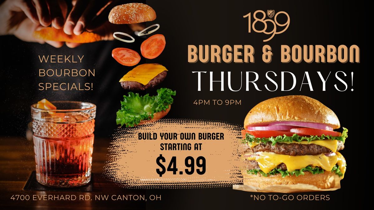 Build Your Own Burger Every Thursday at 1899 Indoor Golf Canton!