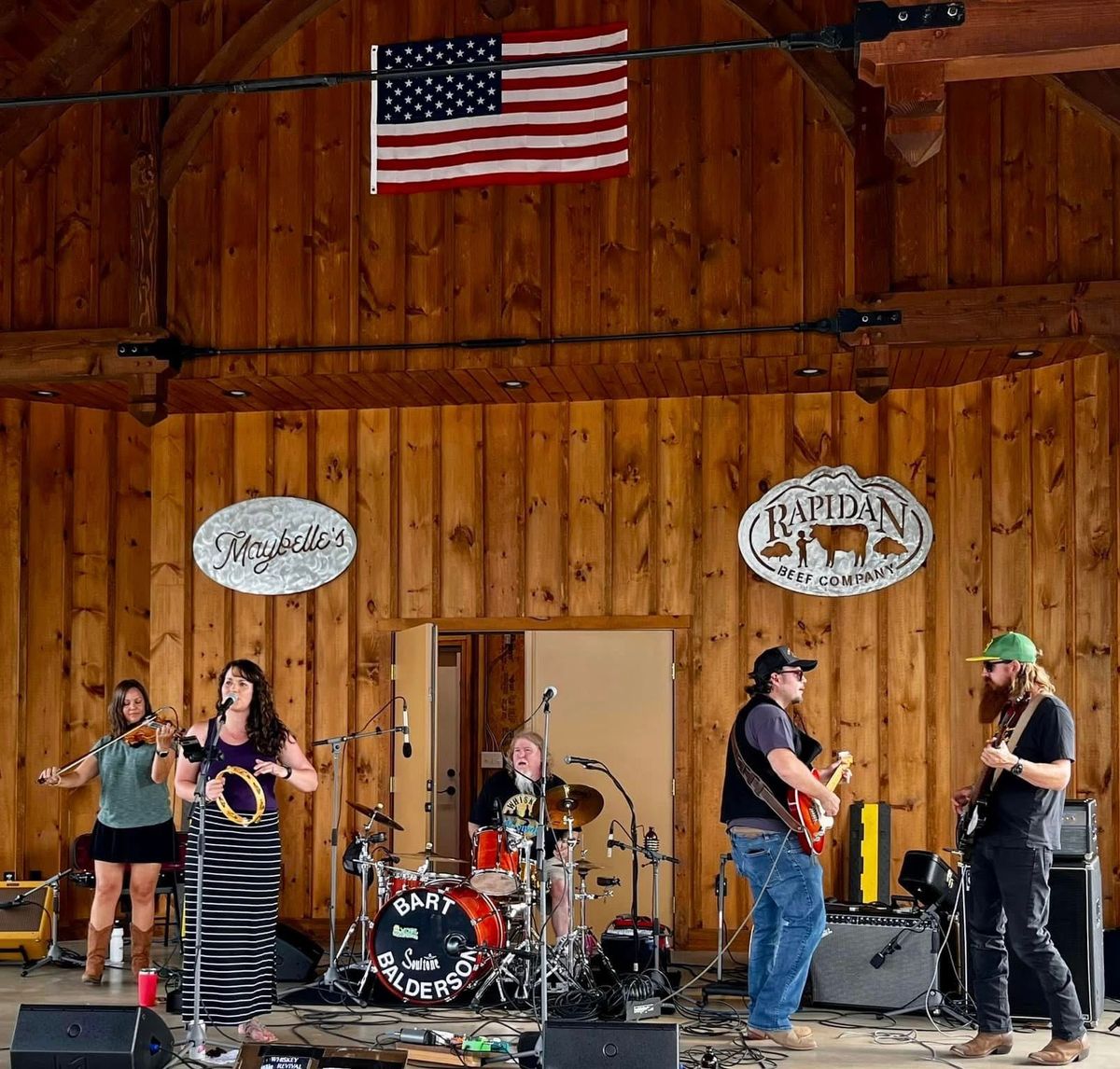 Whiskey Revival full band at Billikens 