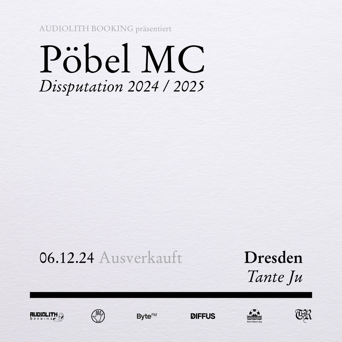 P\u00f6bel MC \/ Dissputation 2024\/2025 \/ 06.12.2024 \/ Dresden - Tante Ju