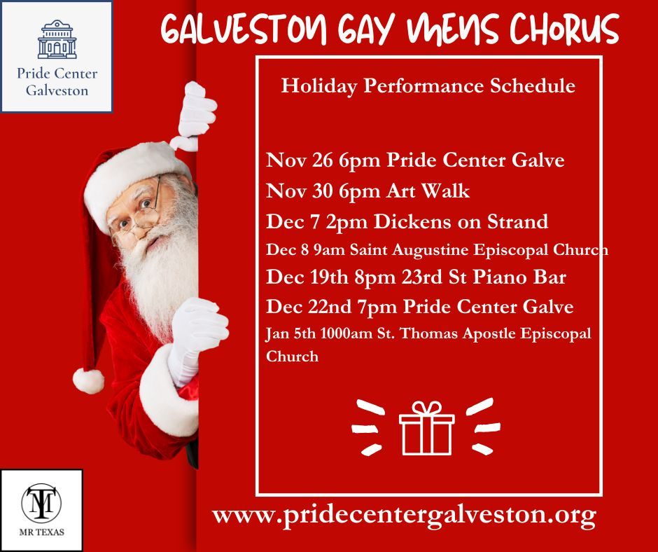 Galveston Gay Mens Chorus (Holiday Performance Schedule)