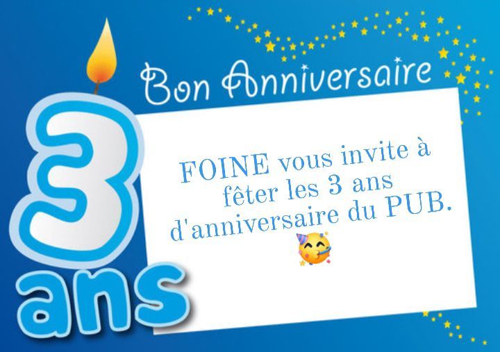 SOIR\u00c9E ANNIVERSAIRE DU PUB FOINE 