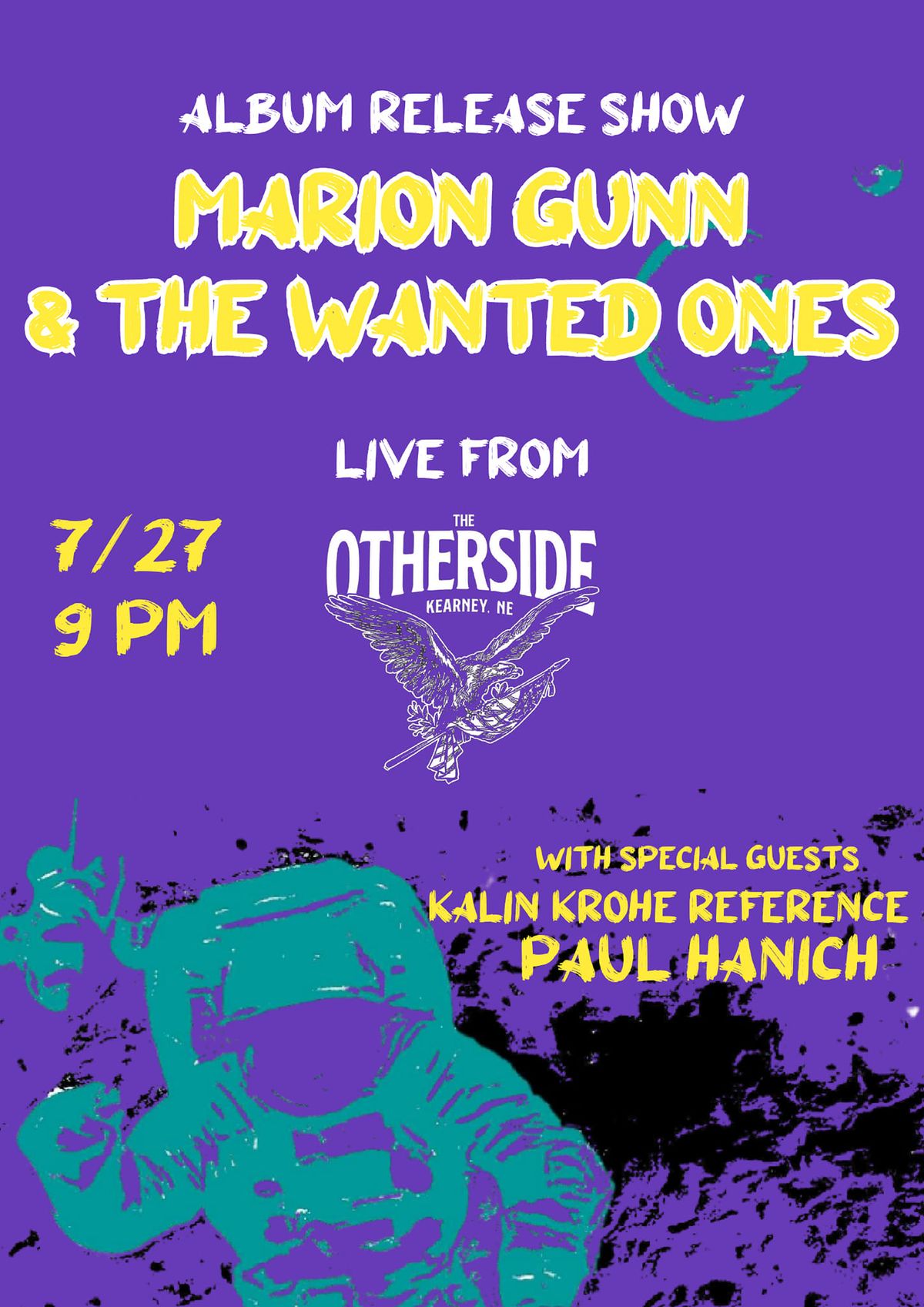 Marion Gunn & The Wanted Ones Album Release w Kalin Krohe Reference\/Paul Hanich 