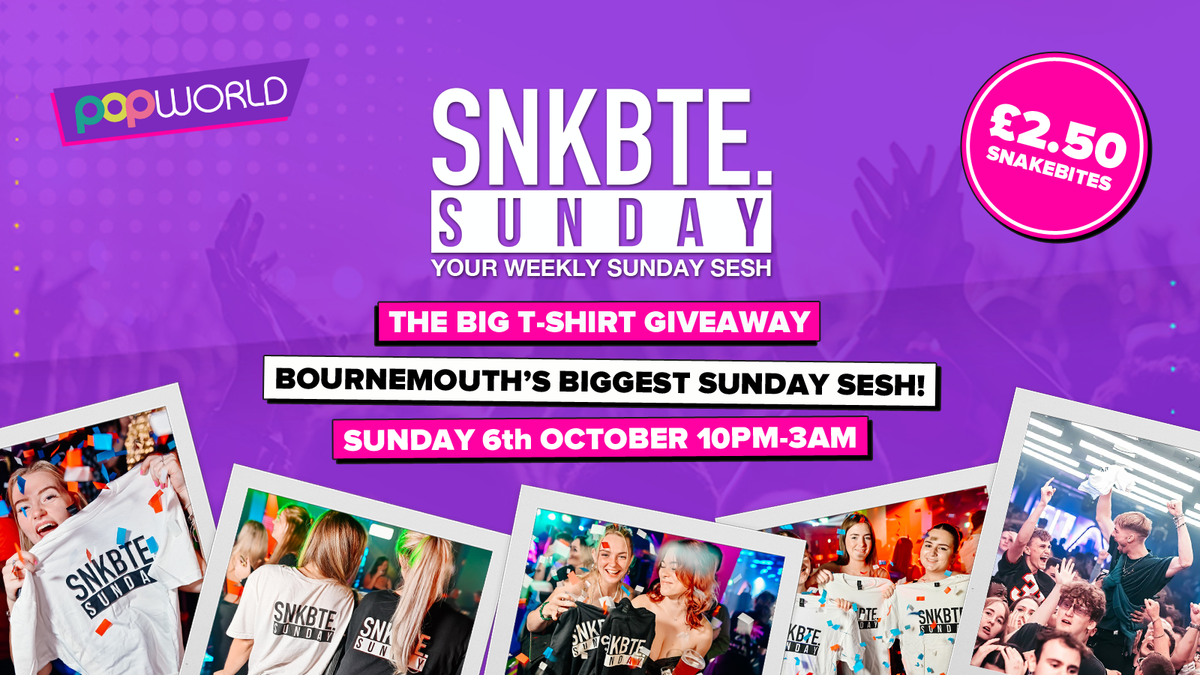 Snakebite Sundays @Popworld \/\/ The BIG T-Shirt Giveaway