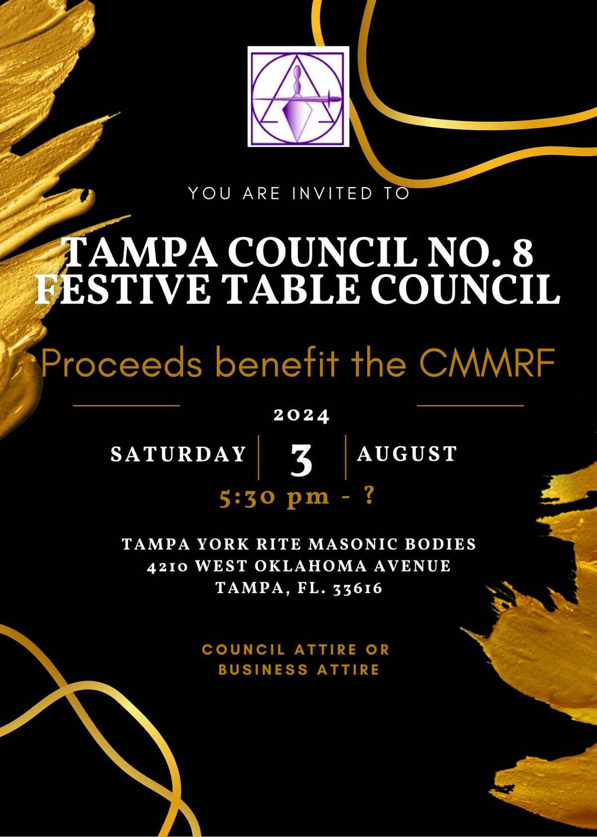 Tampa Council No. 8 Festive Table Council