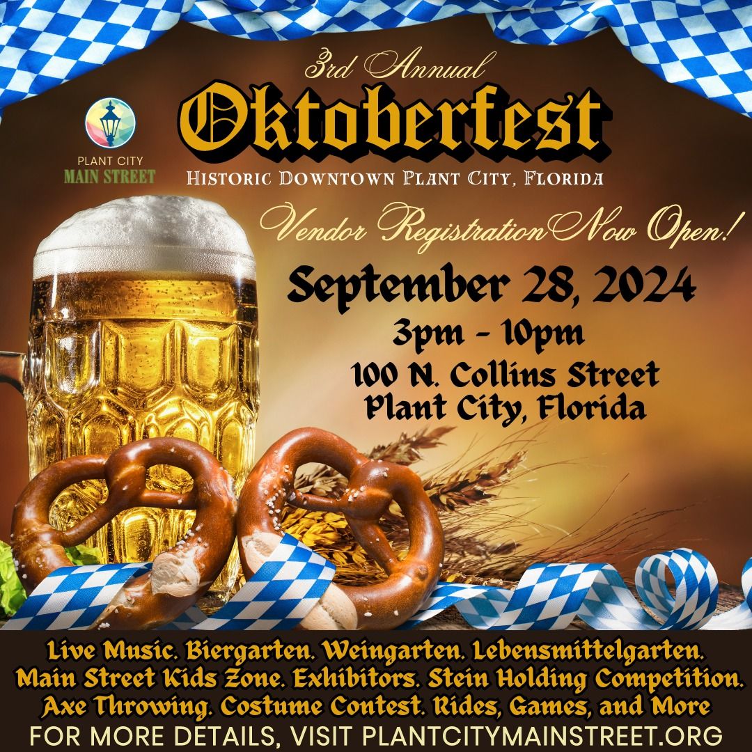 3rd Annual Oktoberfest: Downtown Plant City, Florida