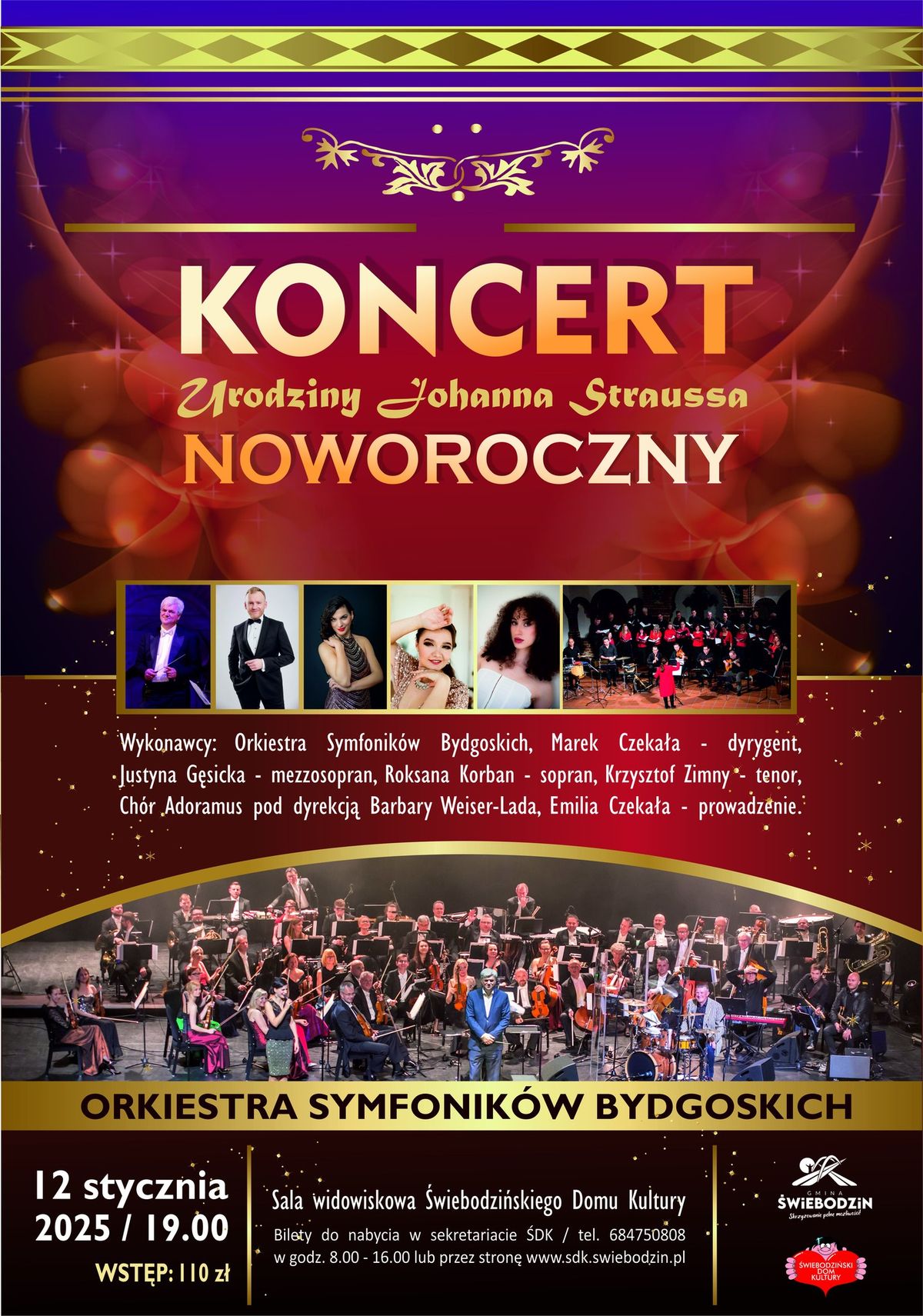 (II KONCERT!) Koncert Noworoczny z Orkiestr\u0105 Symfonik\u00f3w Bydgoskich - \u015awiebodzin