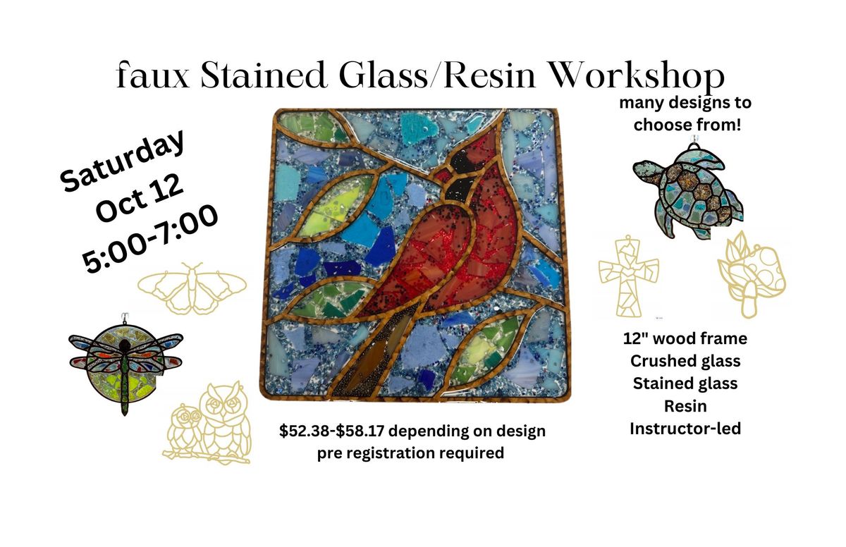 Stained Glass\/Resin Art Workshop