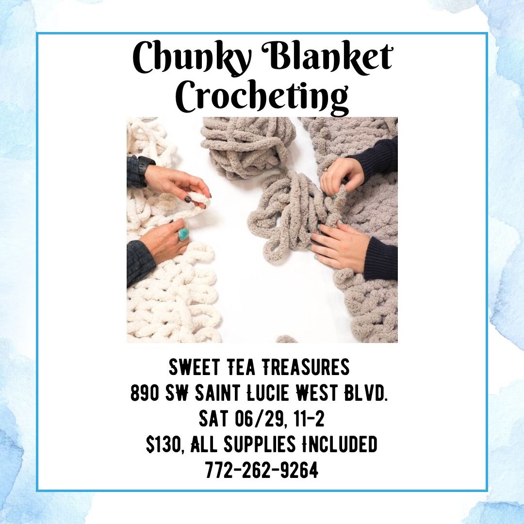 Chunky Blanket Crocheting 